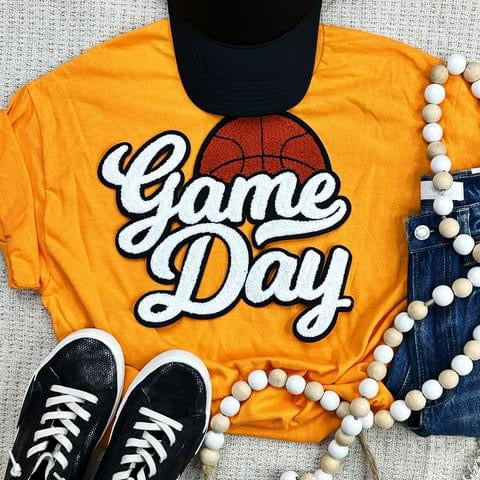 Game Day Chenille Patch basketball