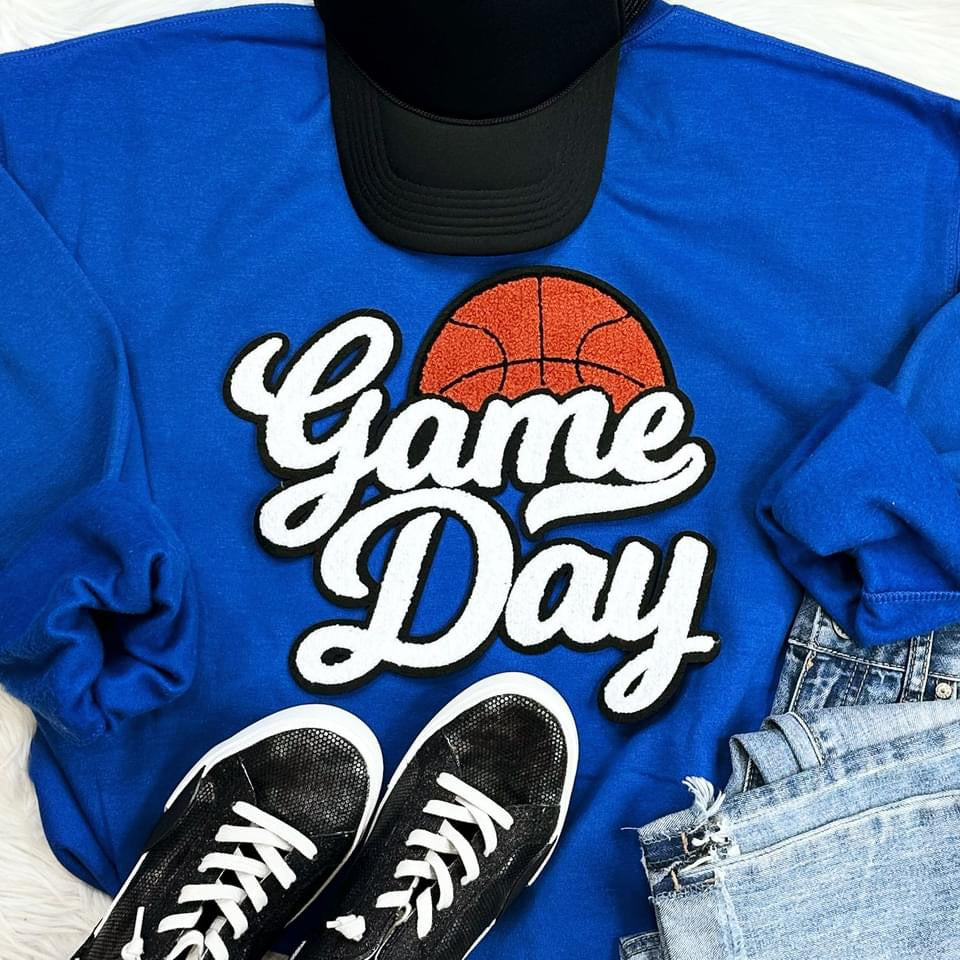 Game Day Chenille Patch basketball