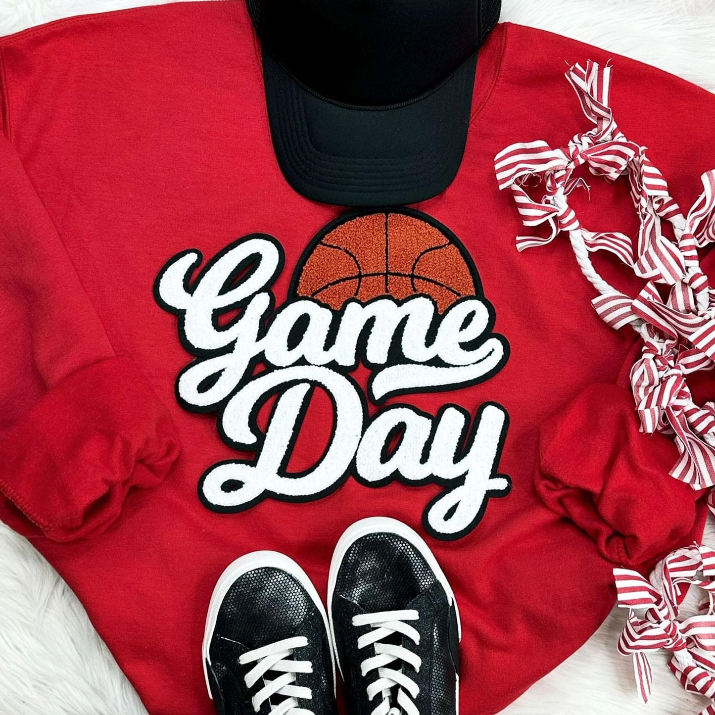 Game Day Chenille Patch basketball