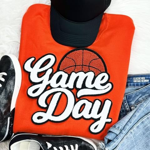 Game Day Chenille Patch basketball