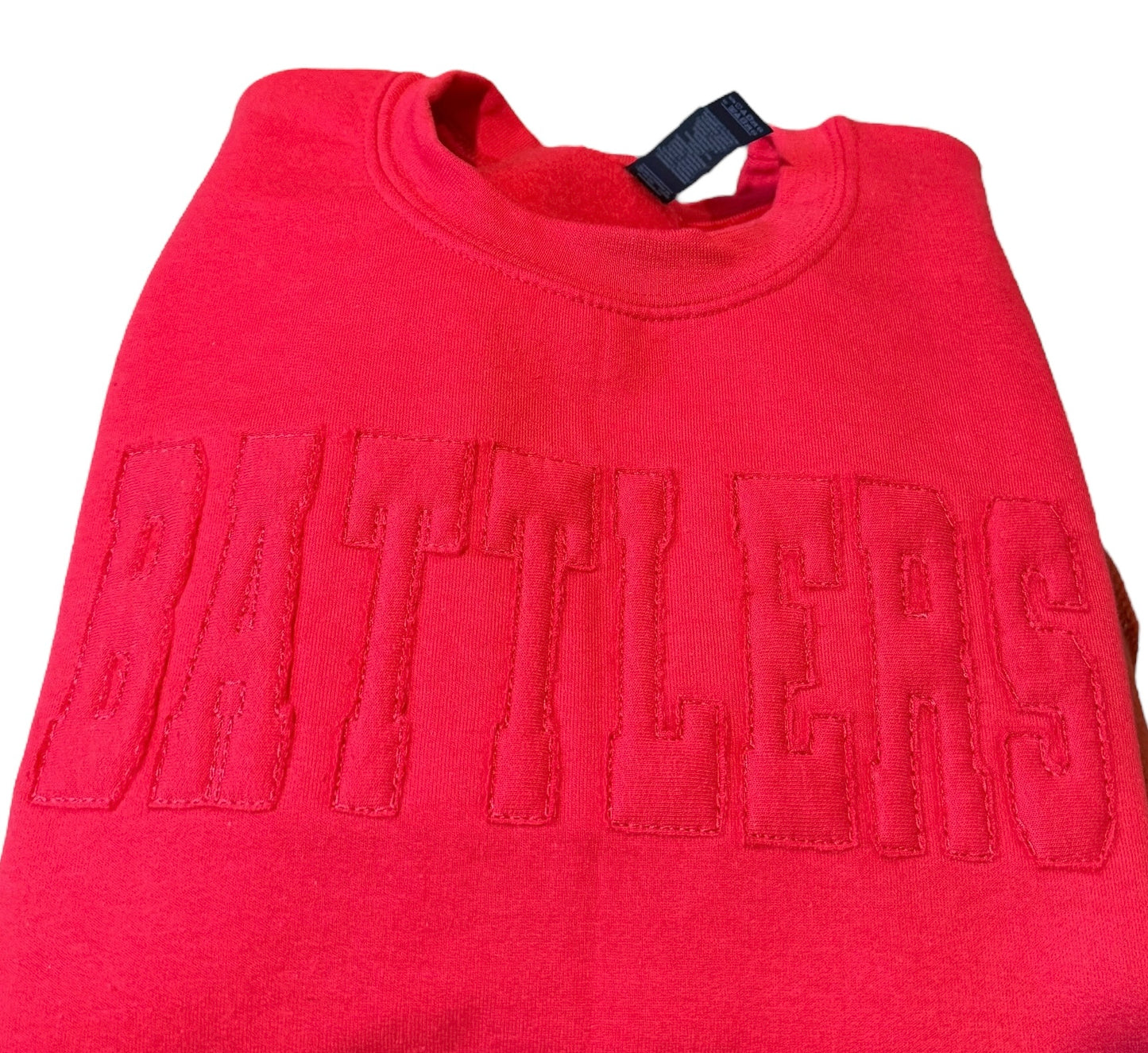Monochromatic embroidered Battlers crewneck sweatshirt