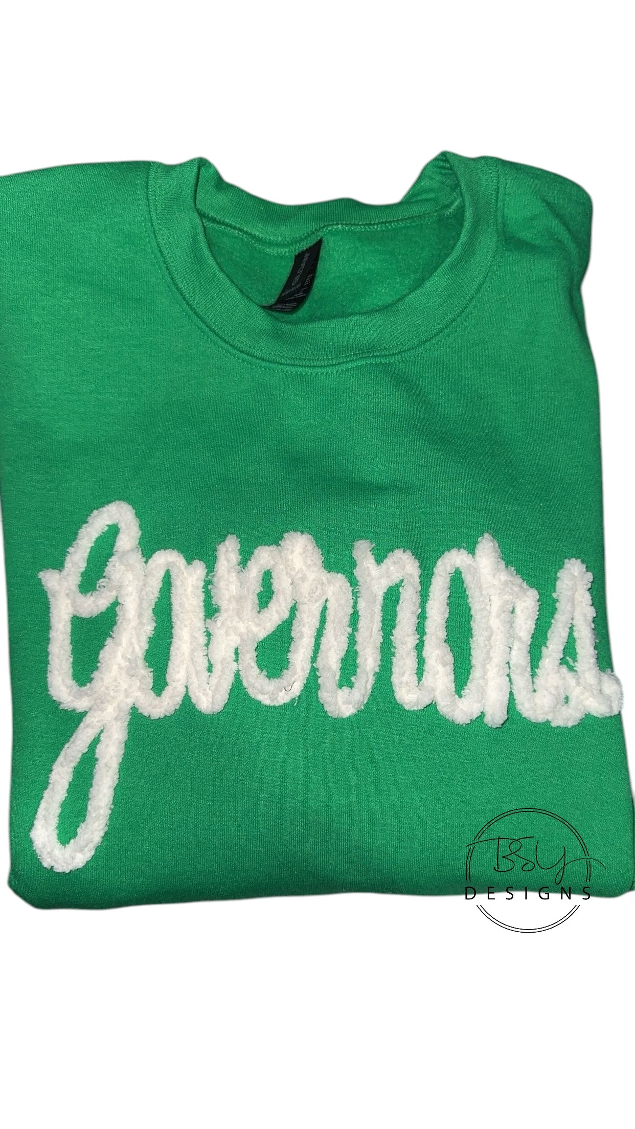 Governors yarn embroidered crewneck