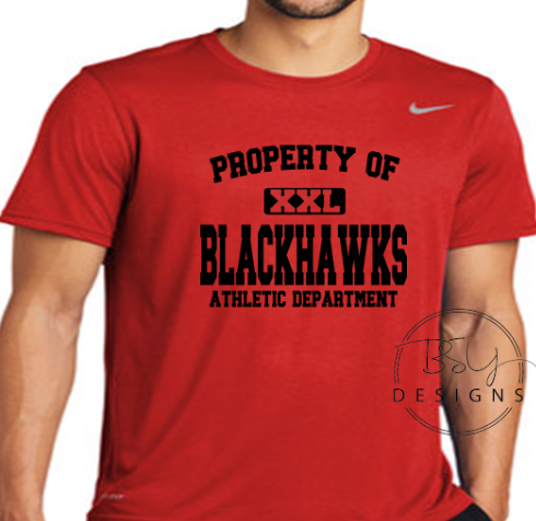 Nike Property of Blackhawks