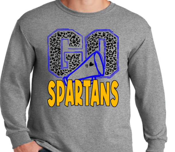 Go Spartans megaphone youth