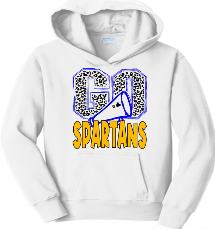 Go Spartans megaphone youth