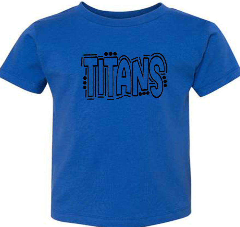 Titans handwritten toddler