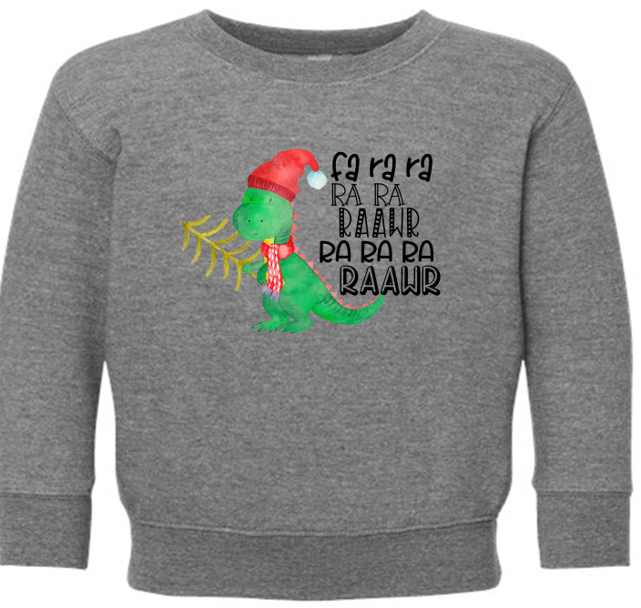 Christmas Dino toddler sizes