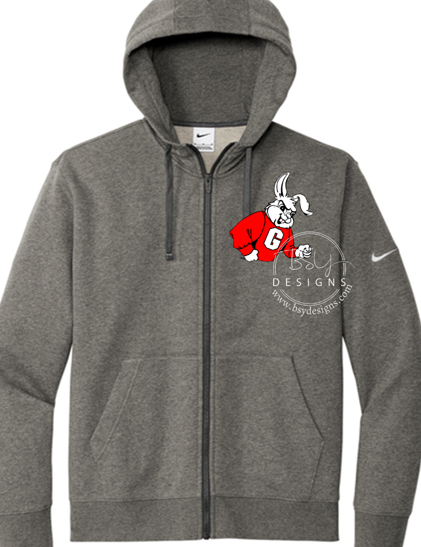 Gettysburg Battler Nike full zip with logo