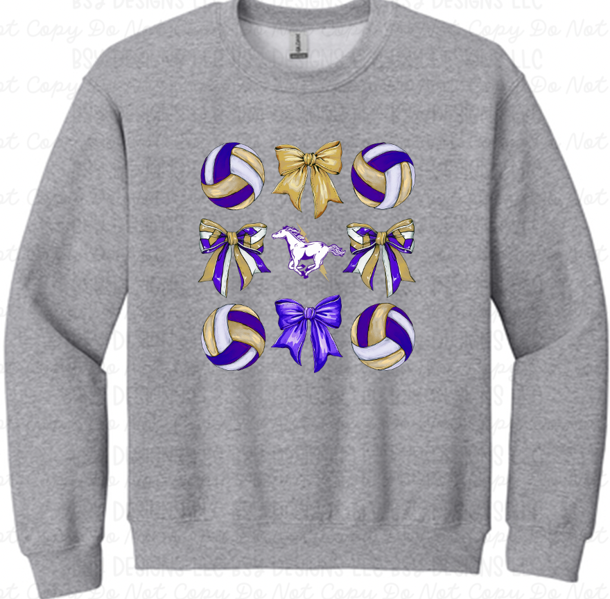 Sully Buttes Charger Volleyball Bows