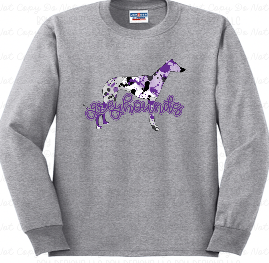 Hoven Greyhounds paint splatter
