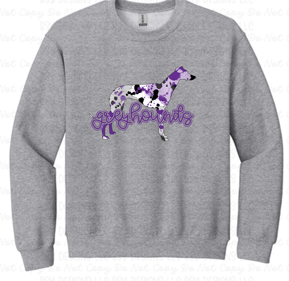 Hoven Greyhounds paint splatter