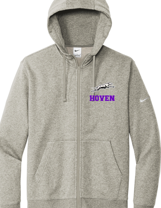 Hoven Greyhounds Nike full zip with logo