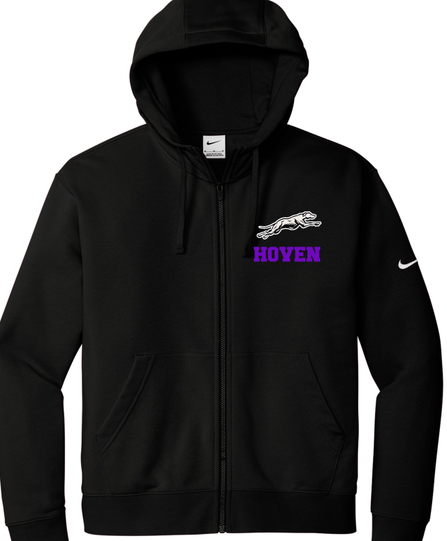 Hoven Greyhounds Nike full zip with logo