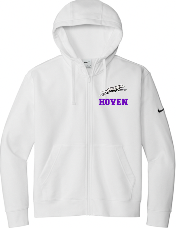 Hoven Greyhounds Nike full zip with logo