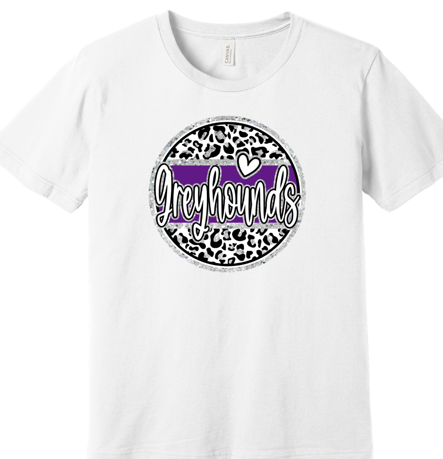 Hoven Greyhounds glitter circle