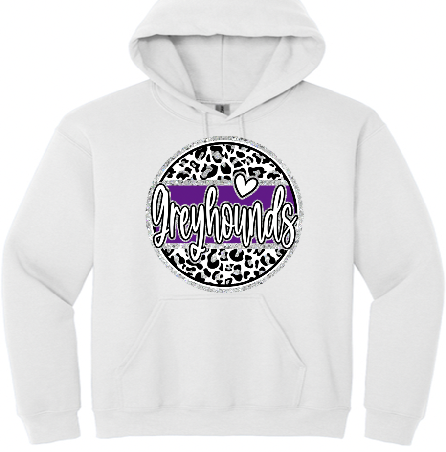 Hoven Greyhounds glitter circle