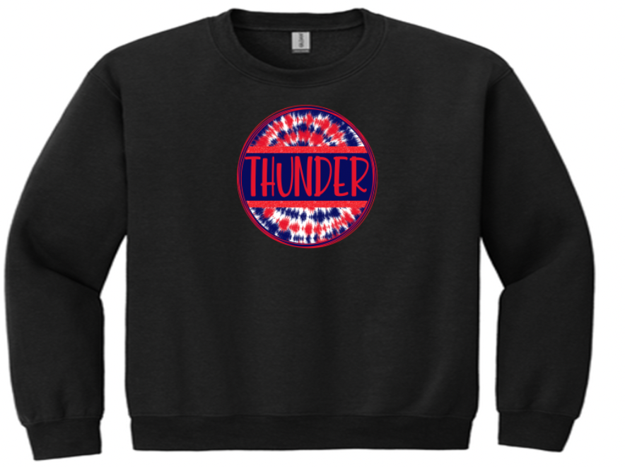 North Central Thunder circle tie dye