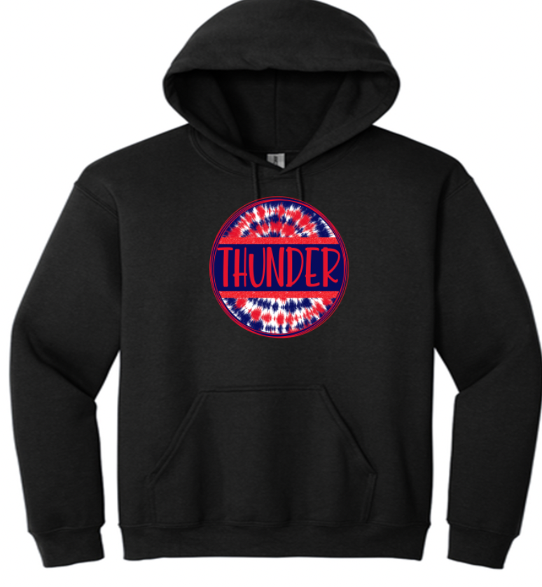 North Central Thunder circle tie dye