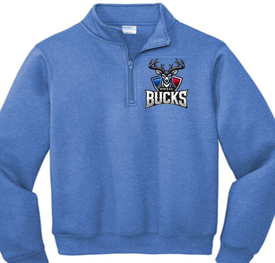 1/4 zip port & company embroidered sweatshirt WWSSC Bucks