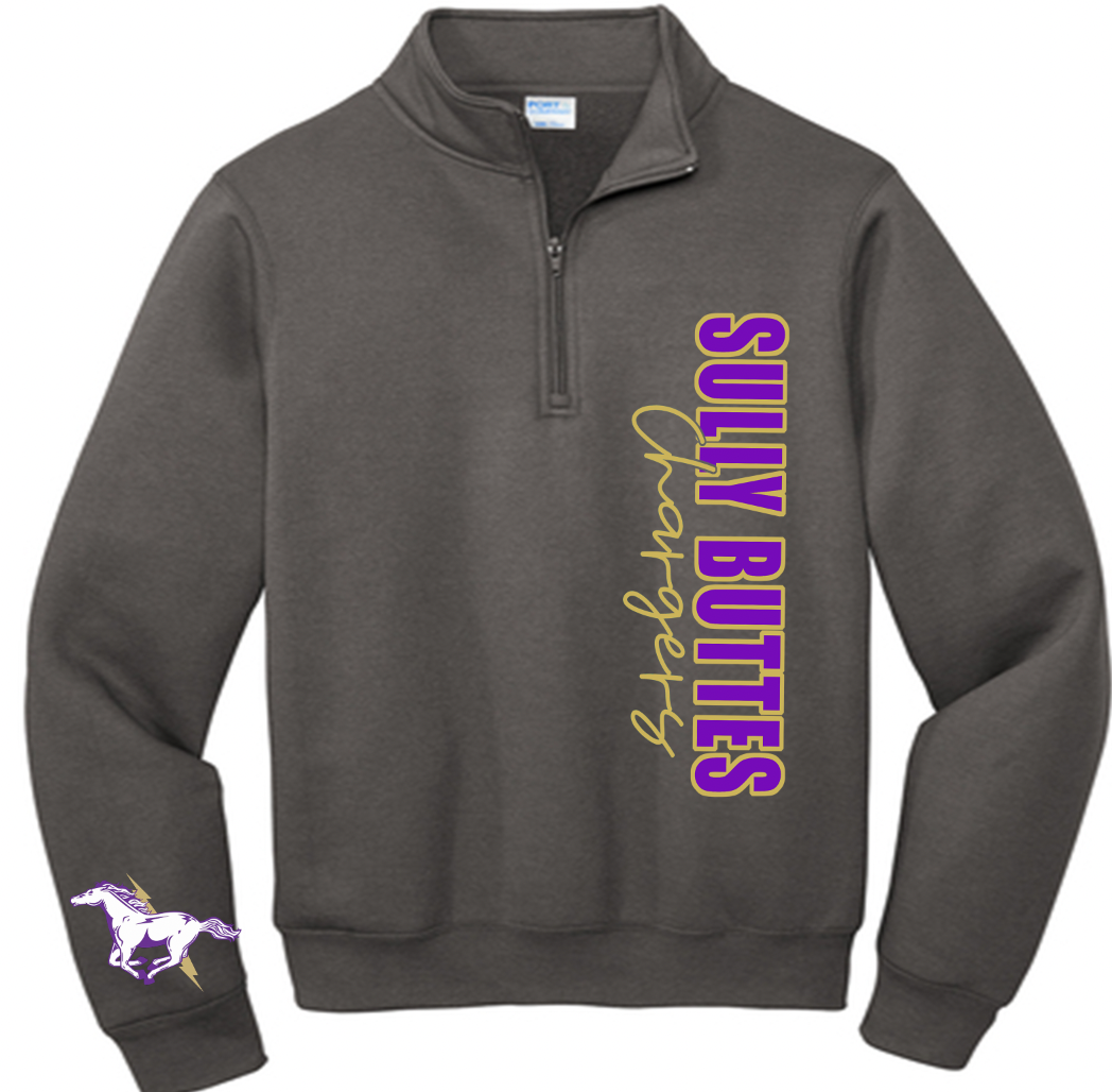 Sully Buttes Chargers 1/4 zip side design