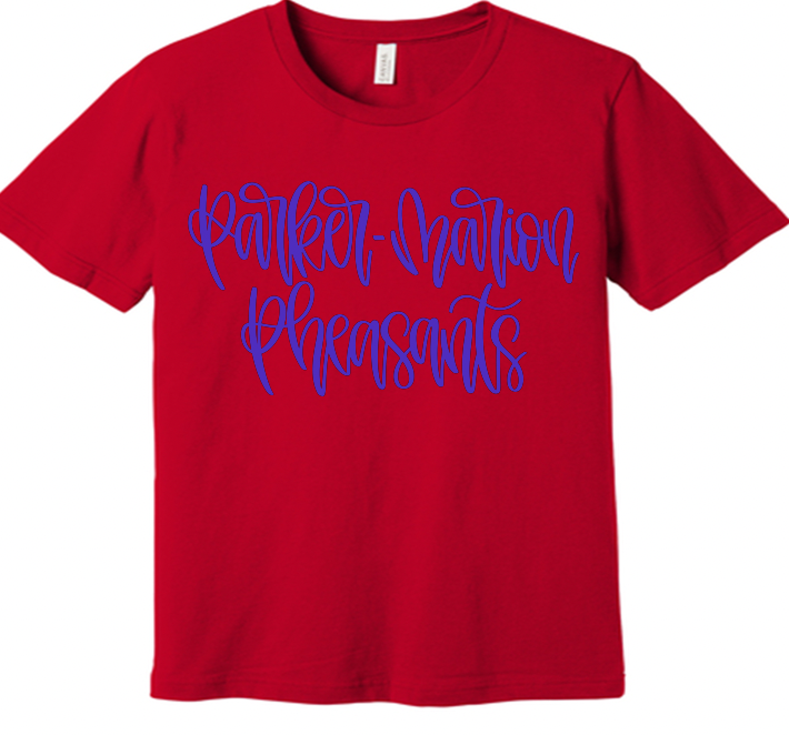 Parker-Marion Pheasants hand lettered script