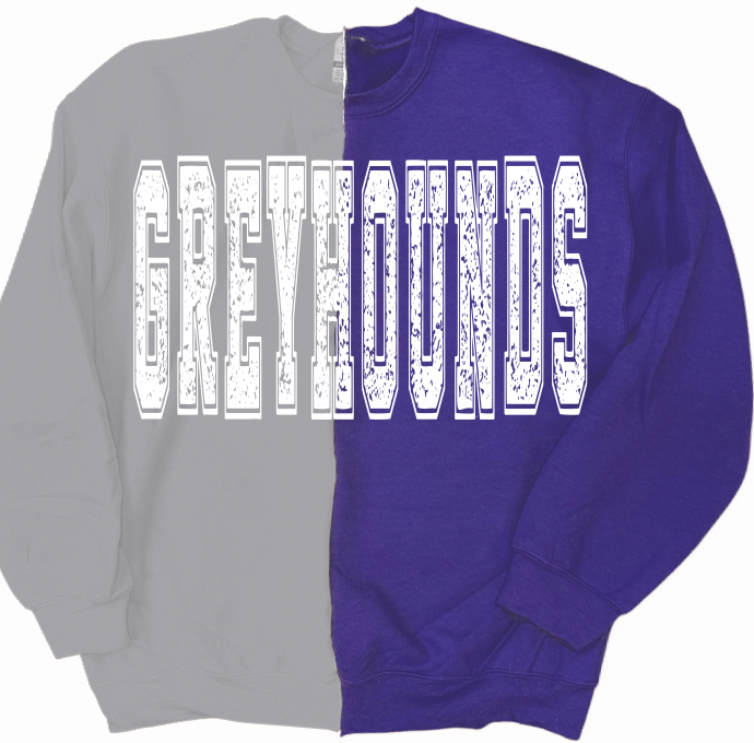 Greyhounds split sweatshirt