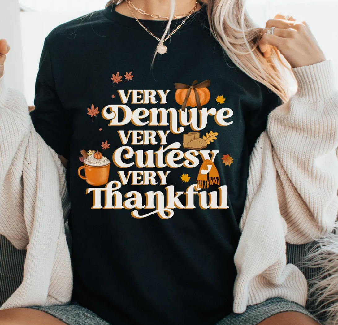 Very demure, very cutesy, very thankful
