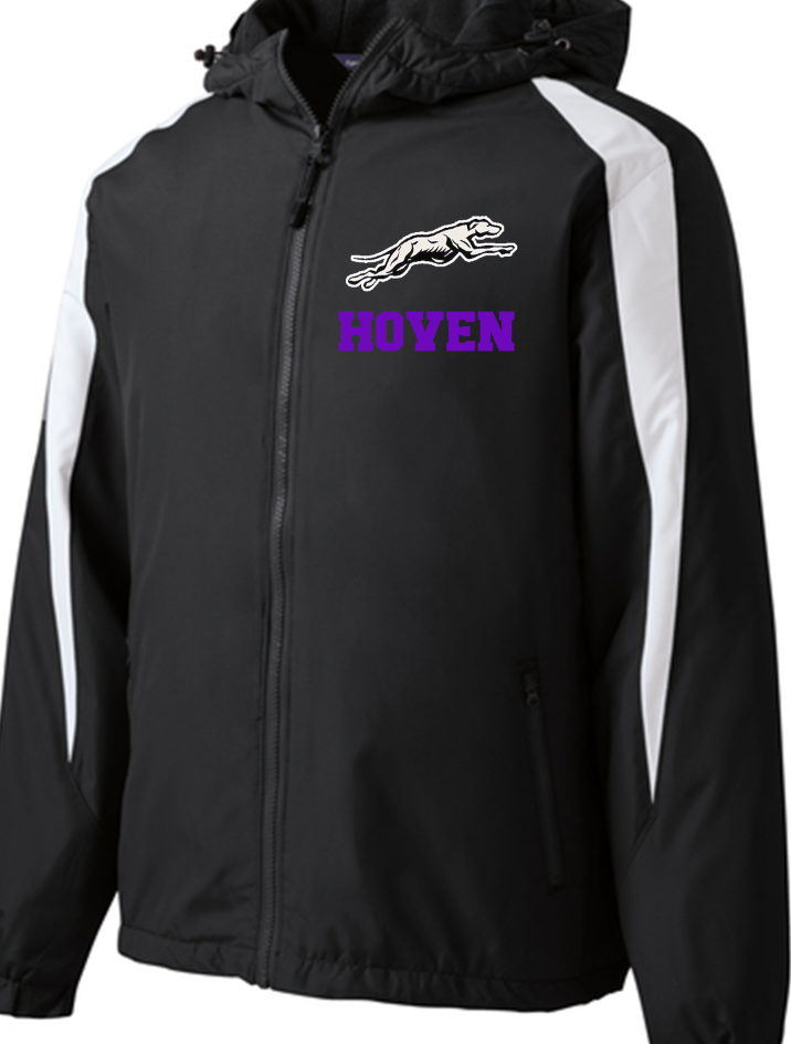 Sport Tek Fleece lined jacket Hoven Greyhounds