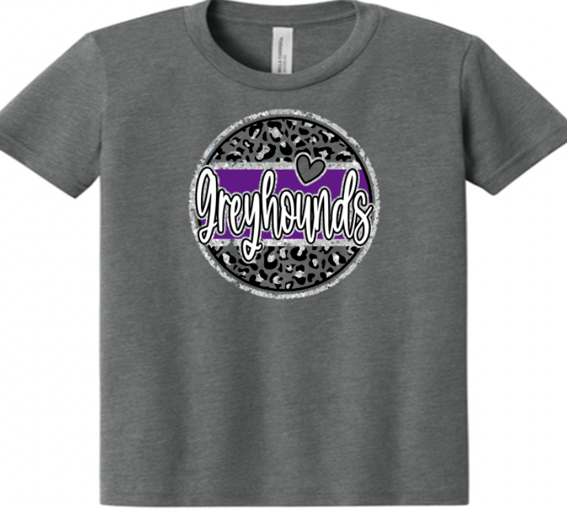Hoven Greyhounds glitter circle
