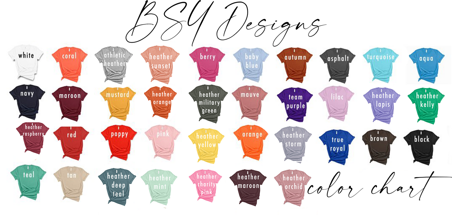Alphabet I love you Youth & Adult sizes