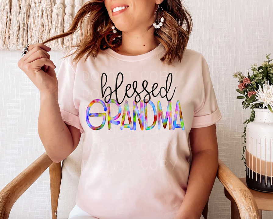 Blessed grandma watercolor
