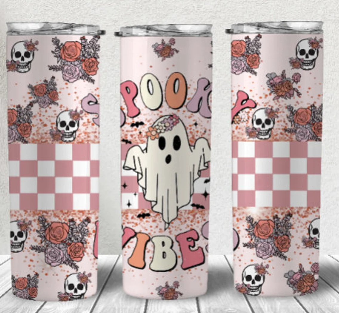 Pastel spooky vibes tumbler
