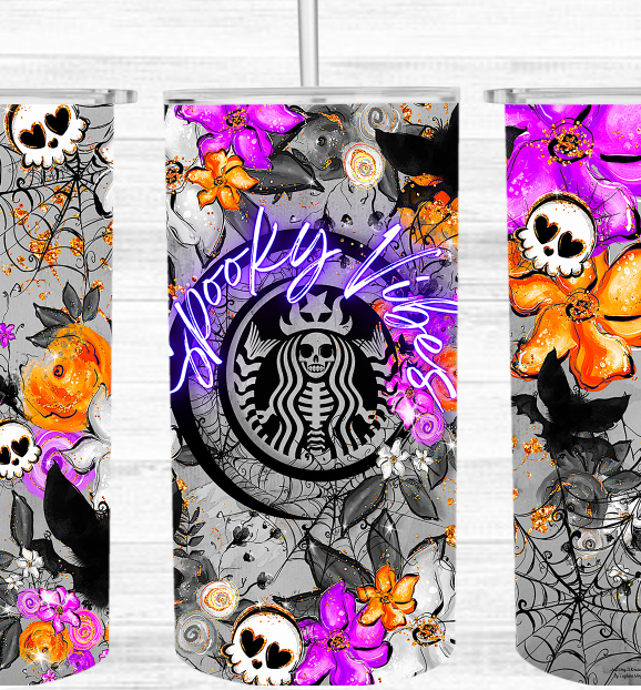 Spooky vibes tumbler