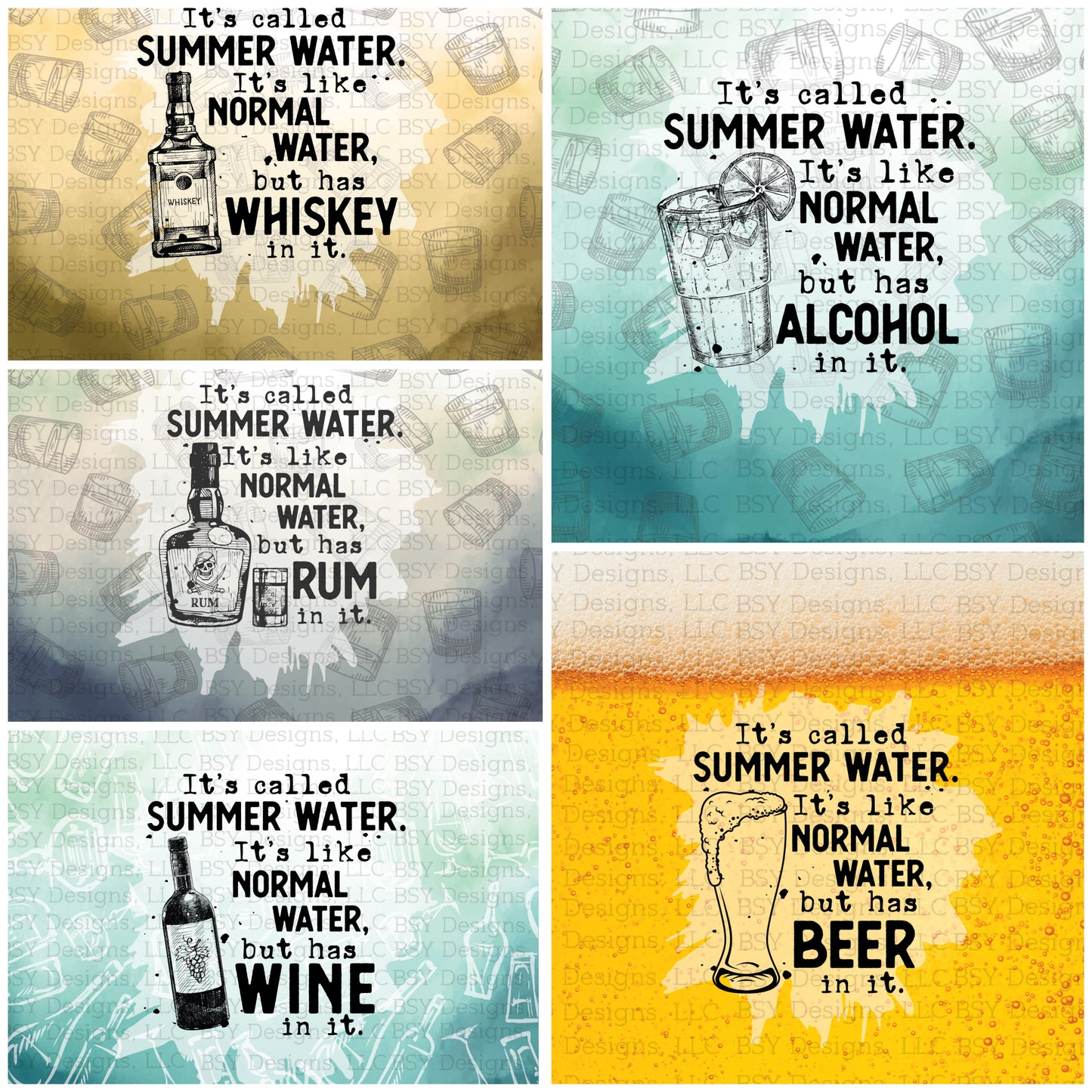 Summer water whiskey