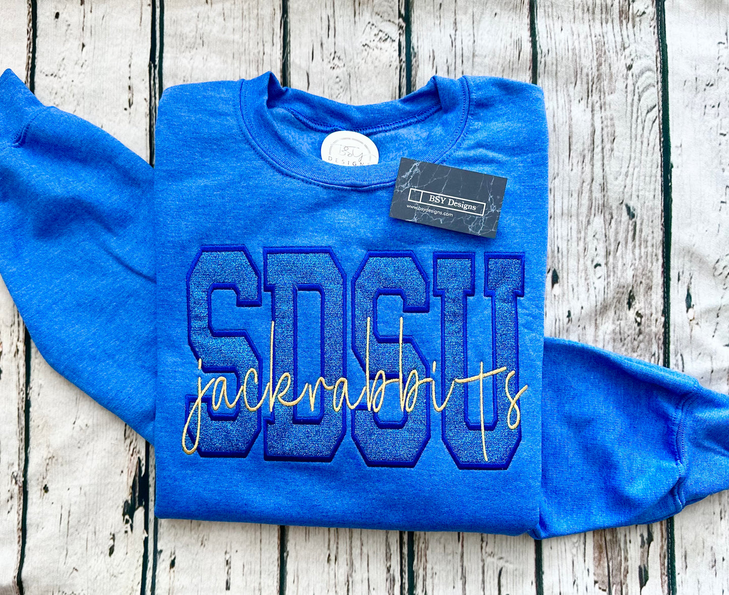 SDSU embroidered sweatshirt