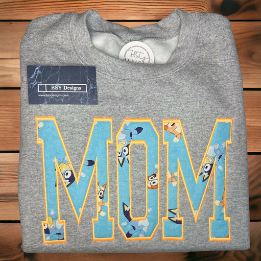 Heeler Mom/Mama Embroidered sweatshirt