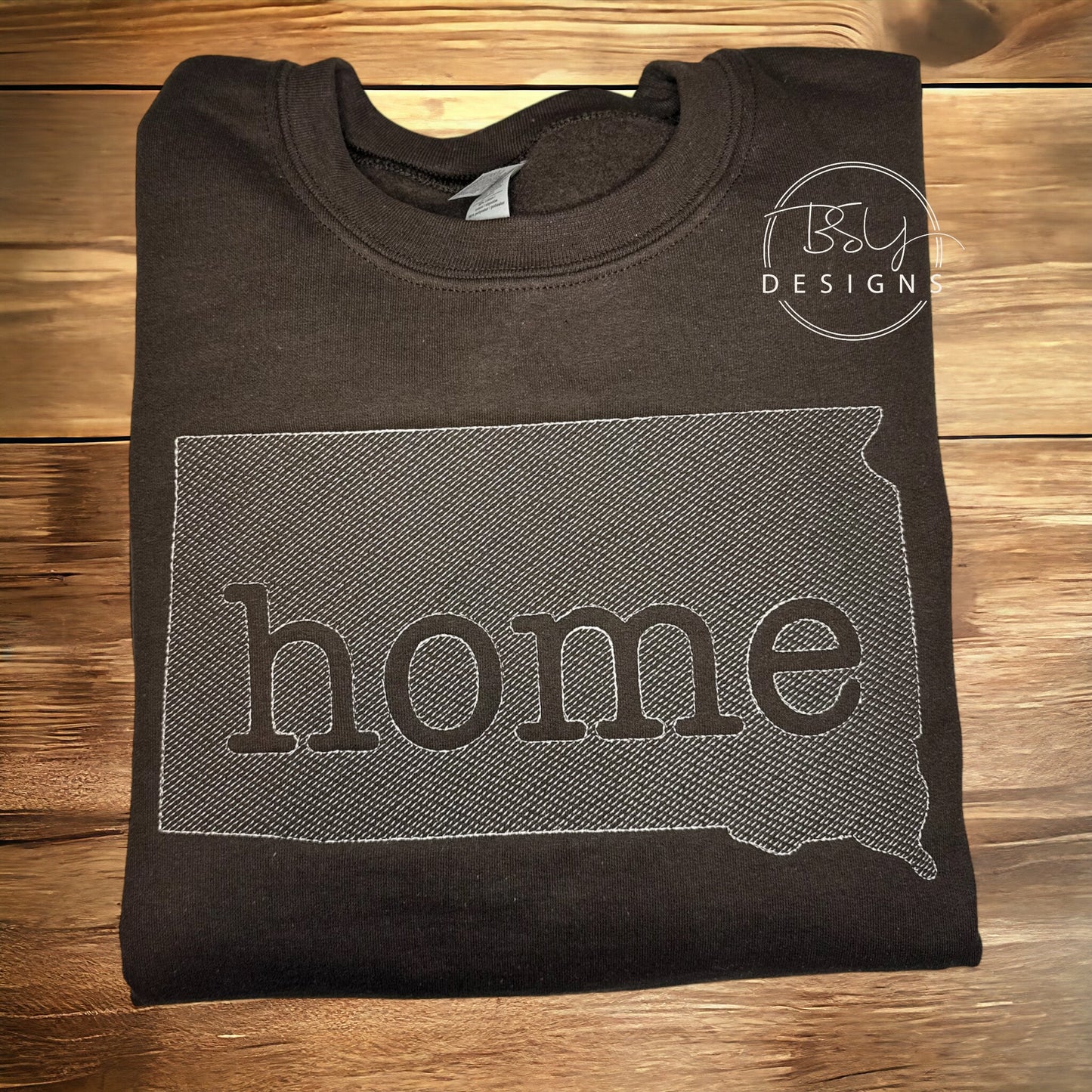 SD home embroidered sweatshirt