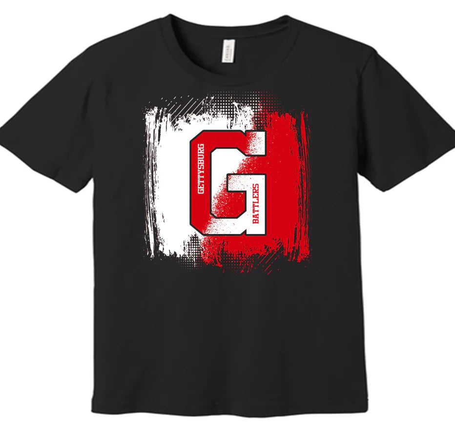 G Paint stripe short sleeve