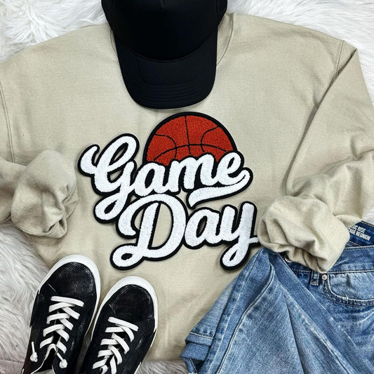 Game Day Chenille Patch basketball