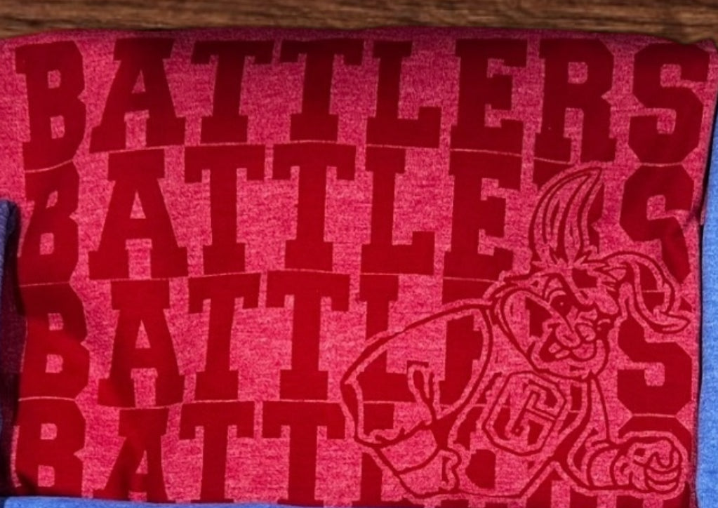Battlers mascot repeat 64000 tee