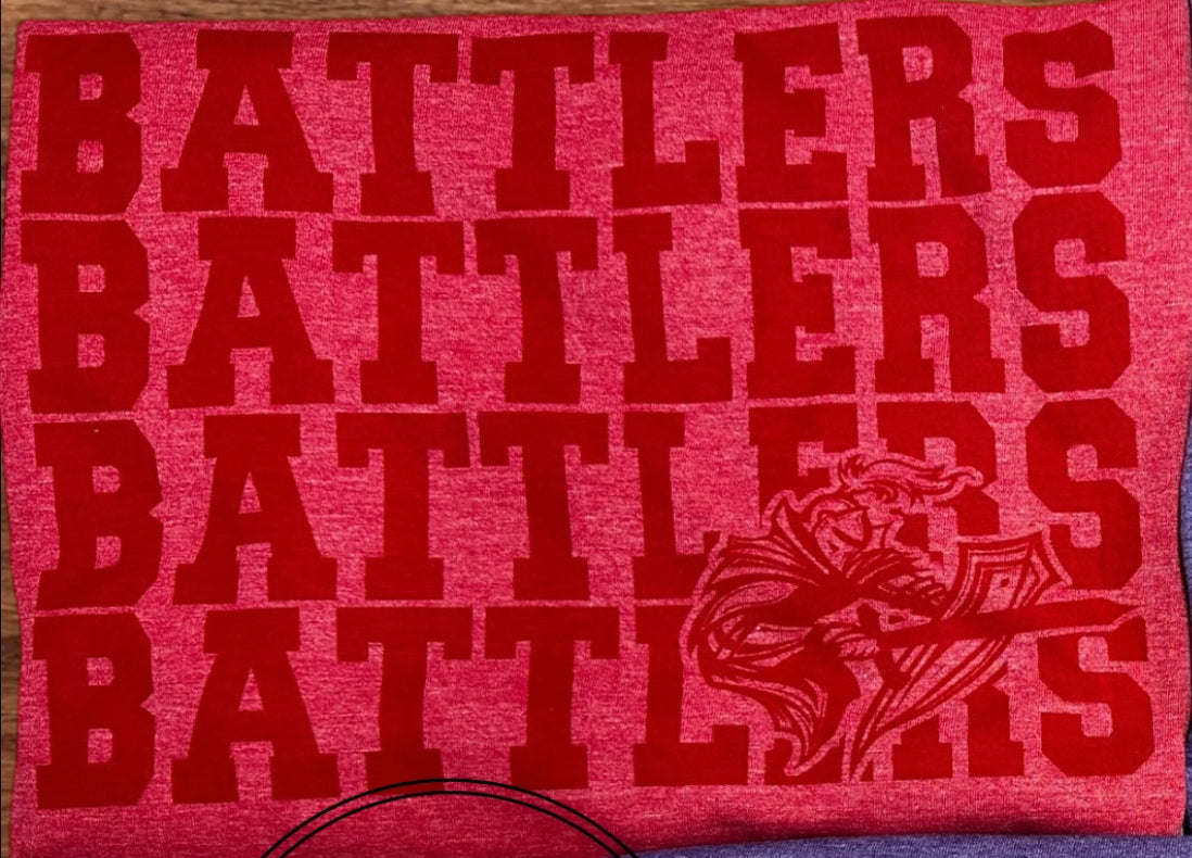 Battlers mascot repeat 64000 tee