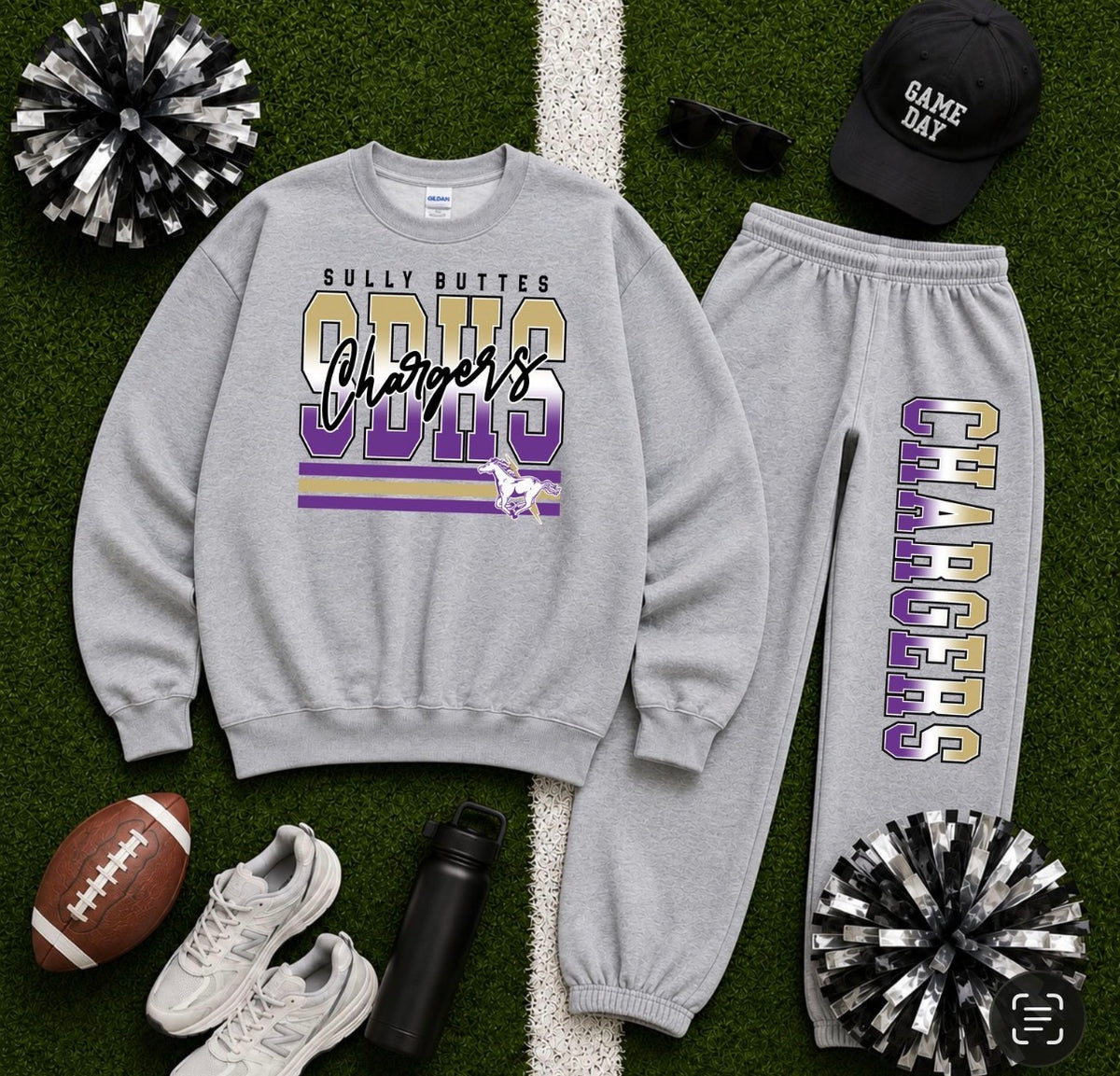 SBHS Chargers Crewneck|Joggers|Set