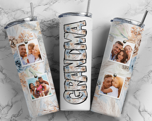 Grandma custom photo tumbler