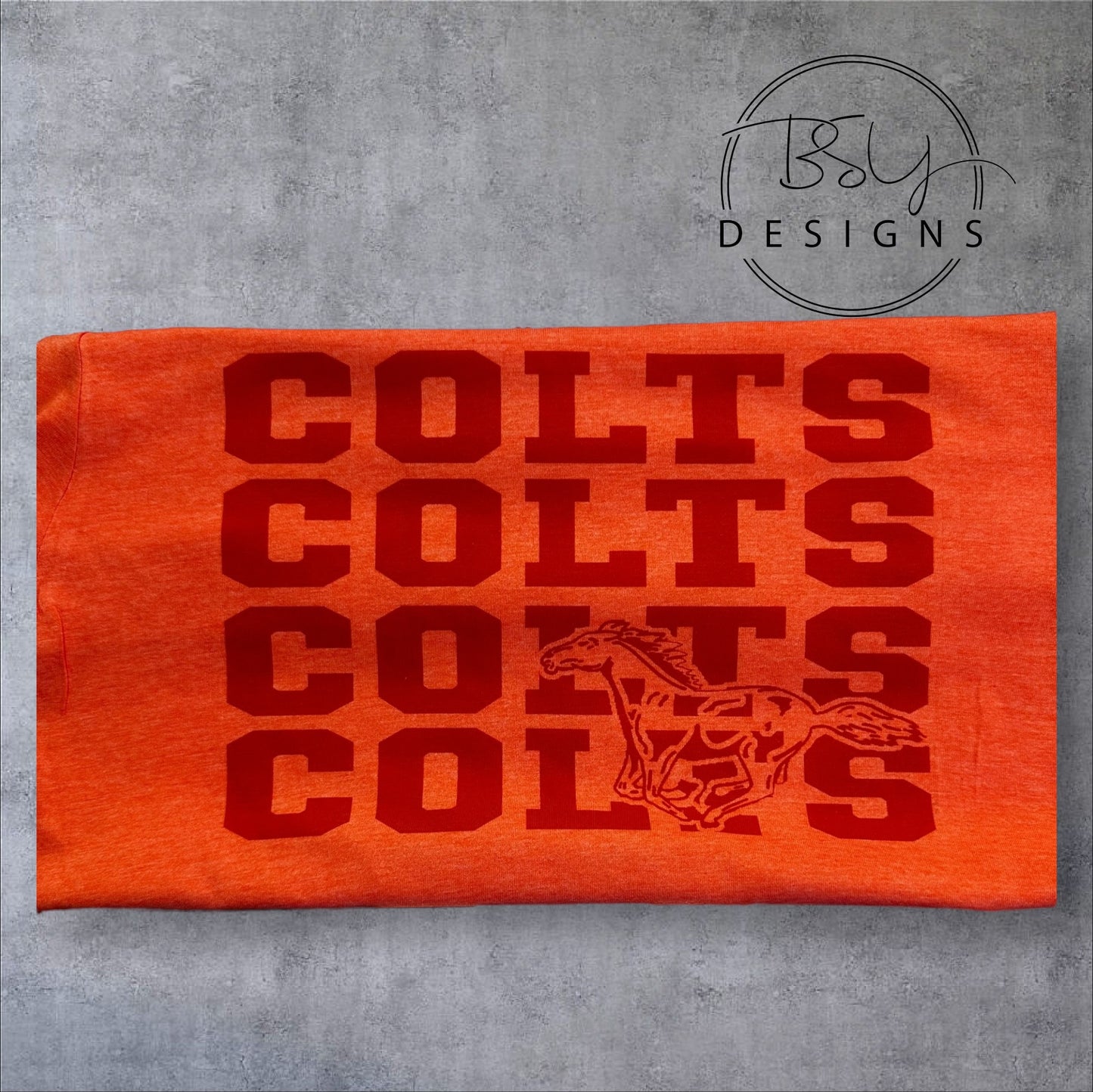 Colts mascot repeat 64000 tee