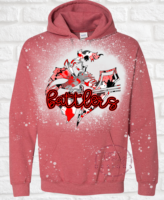 Battler logo paint splatter