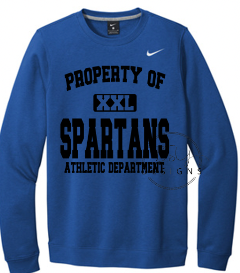 Nike Property of Spartans