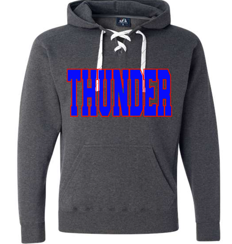 Thunder lace up hoodie