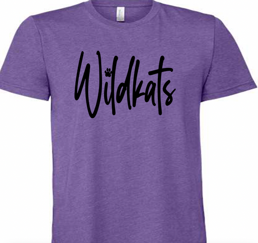 Wildkats script youth/toddler tee