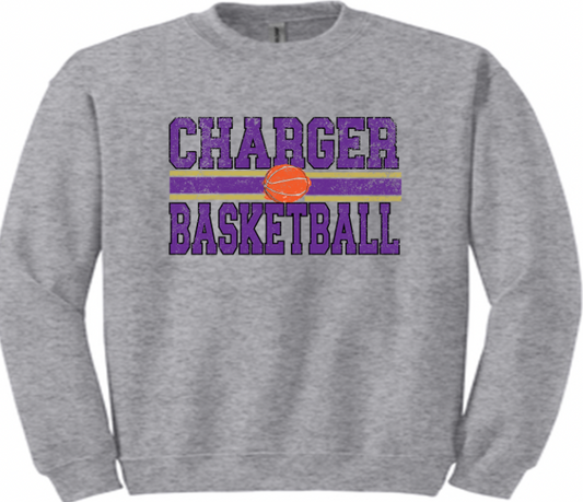 Chargers basketball distressed