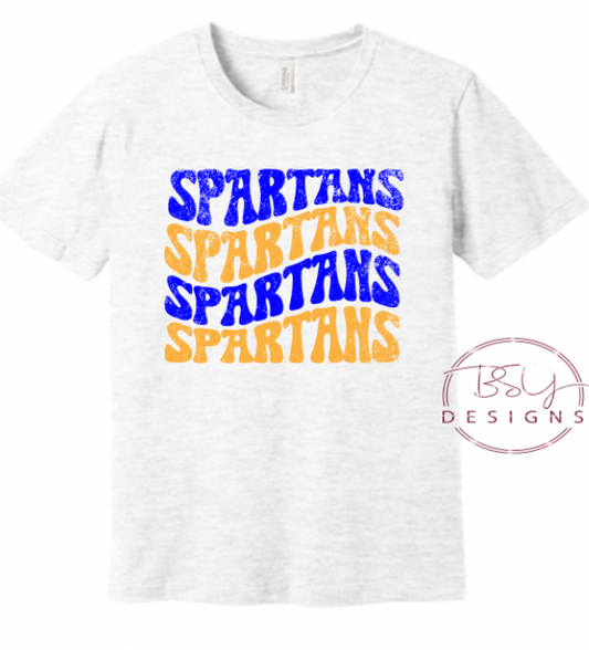 Spartans wave distressed